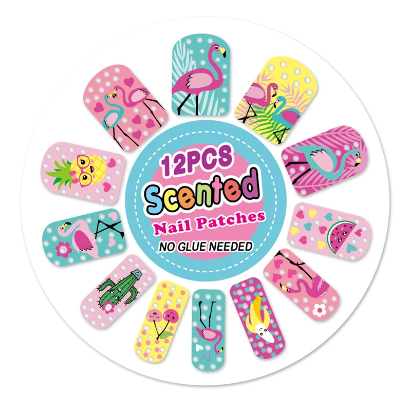 2024 Children makeup  diy kit Kids Nail Polish Set-Best Scented Art peel off Nail polish press on nail