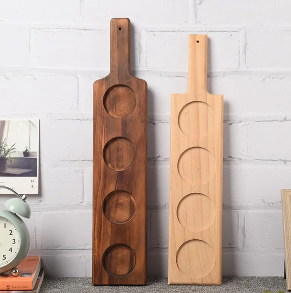 Factory hot sale pub party home beer trays wooden tray tea tray