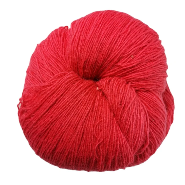 Крашенная в пряже Ткань выоское качество переработанная пряжа для вязания 100% новозеландской шерсти пряжа