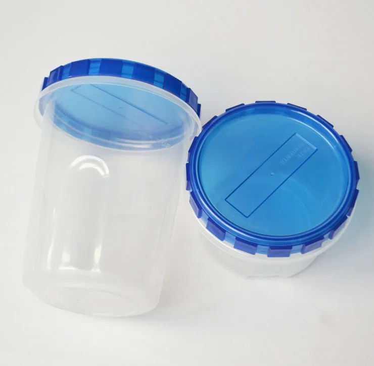 reusable airtight waterproof food grade plastic storage box for candy cookie nuts injection round pp tub with twist lid