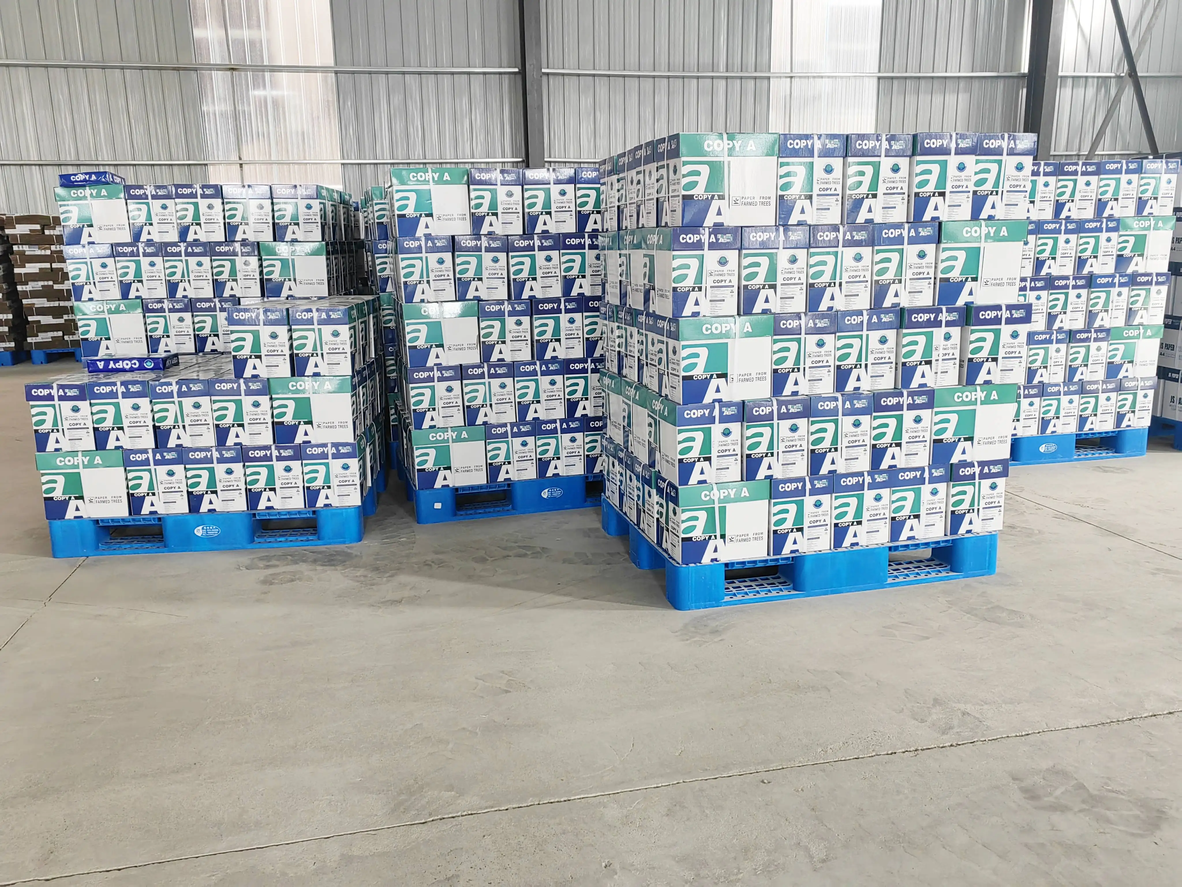 Wholesale Office Supplier A4 Size 70gsm 75gsm 80gsm Hard A4 Bond Paper 70 80 Gsm Draft Double White Printer Office Copy Paper