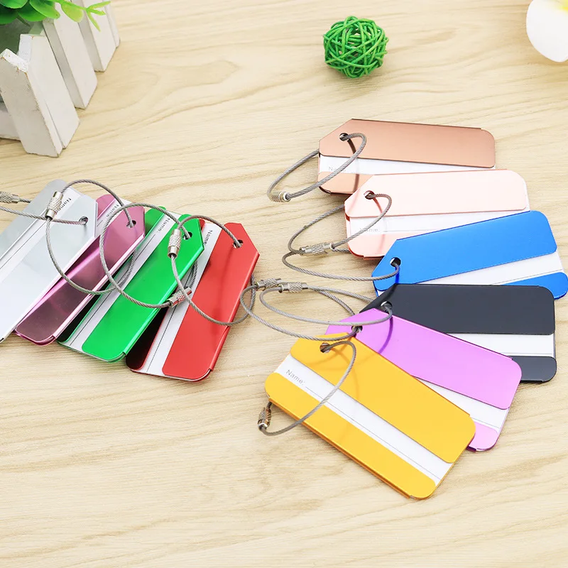 Creative baggage check-in metal hangtag airplane tag aluminum alloy luggage tag