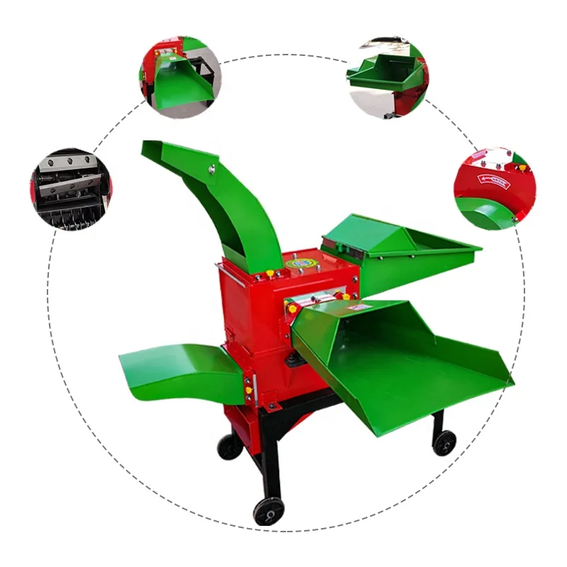 Chopping grass, crushing corn straw feed, cattle and sheep breeding household small integrated grass cutting machine