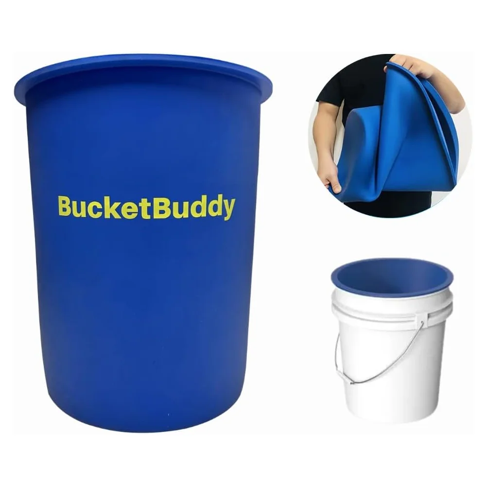 Rubber bucket liner BucketBuddy Heavy Duty Bucket Liner - Flexible and Reusable Silicone bucket liner - 5 Gallon