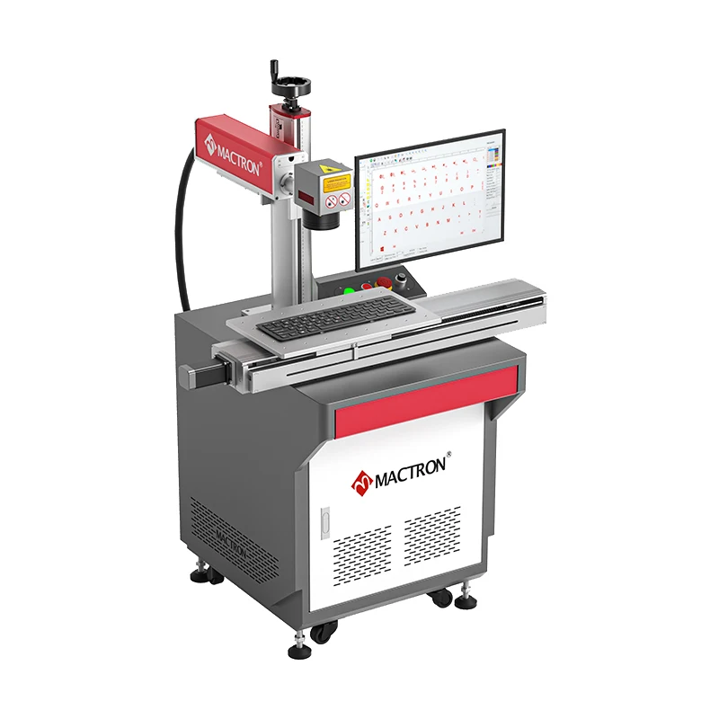 50W Keyboard Fiber Laser Marking Machine with Laser Marking XY Table Price