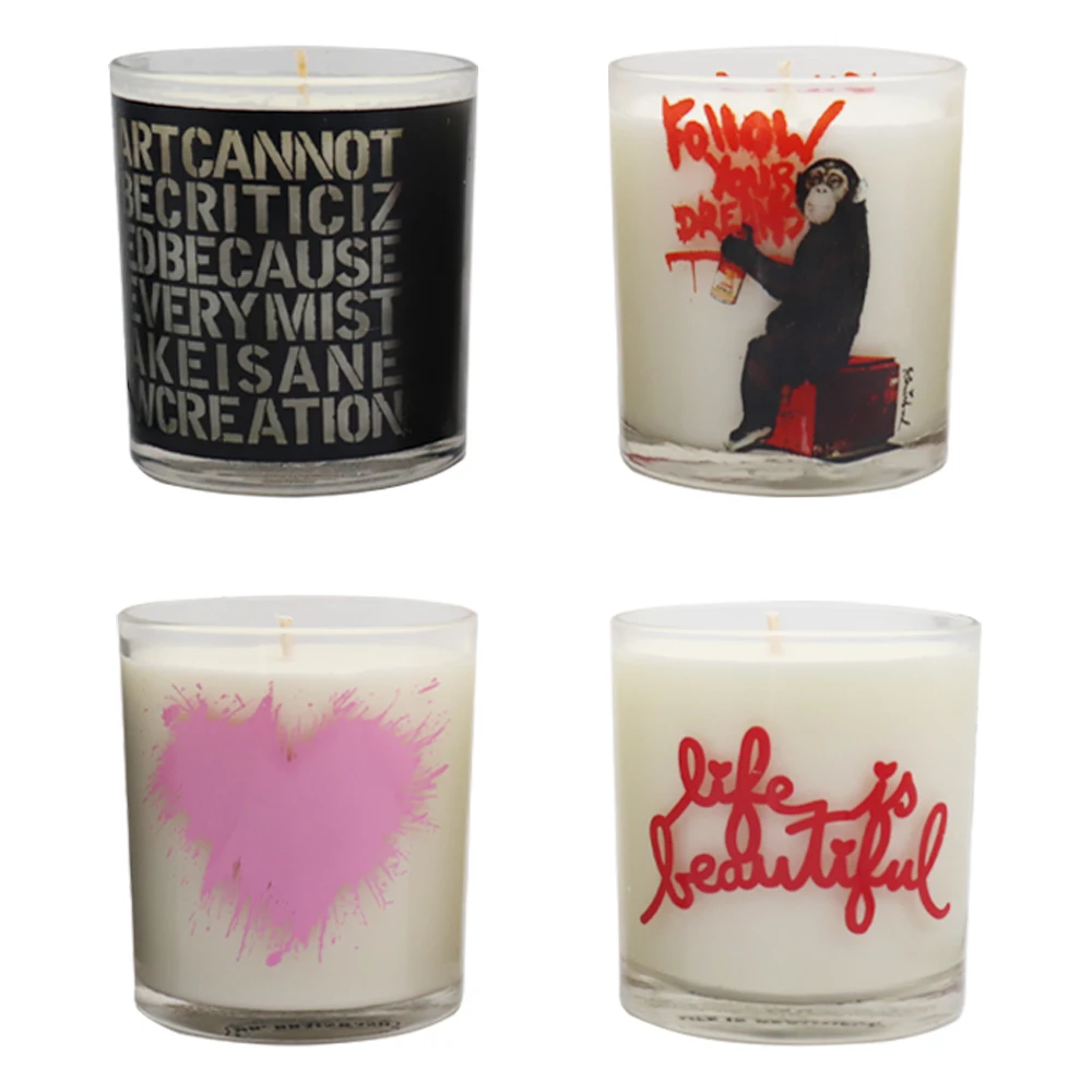 zhongyi scented soy wax candle in glass jar, gifts candle