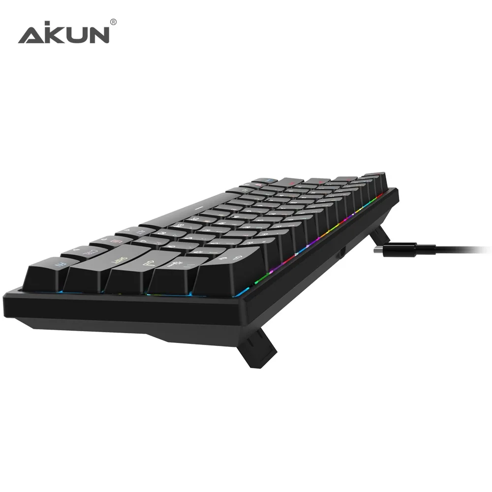 RGB  Factor Gaming Keyboard Mechanical  Professional Mechanical Gaming Keyboard Backlight  MX BLUE Switches ABS + Iron Structure