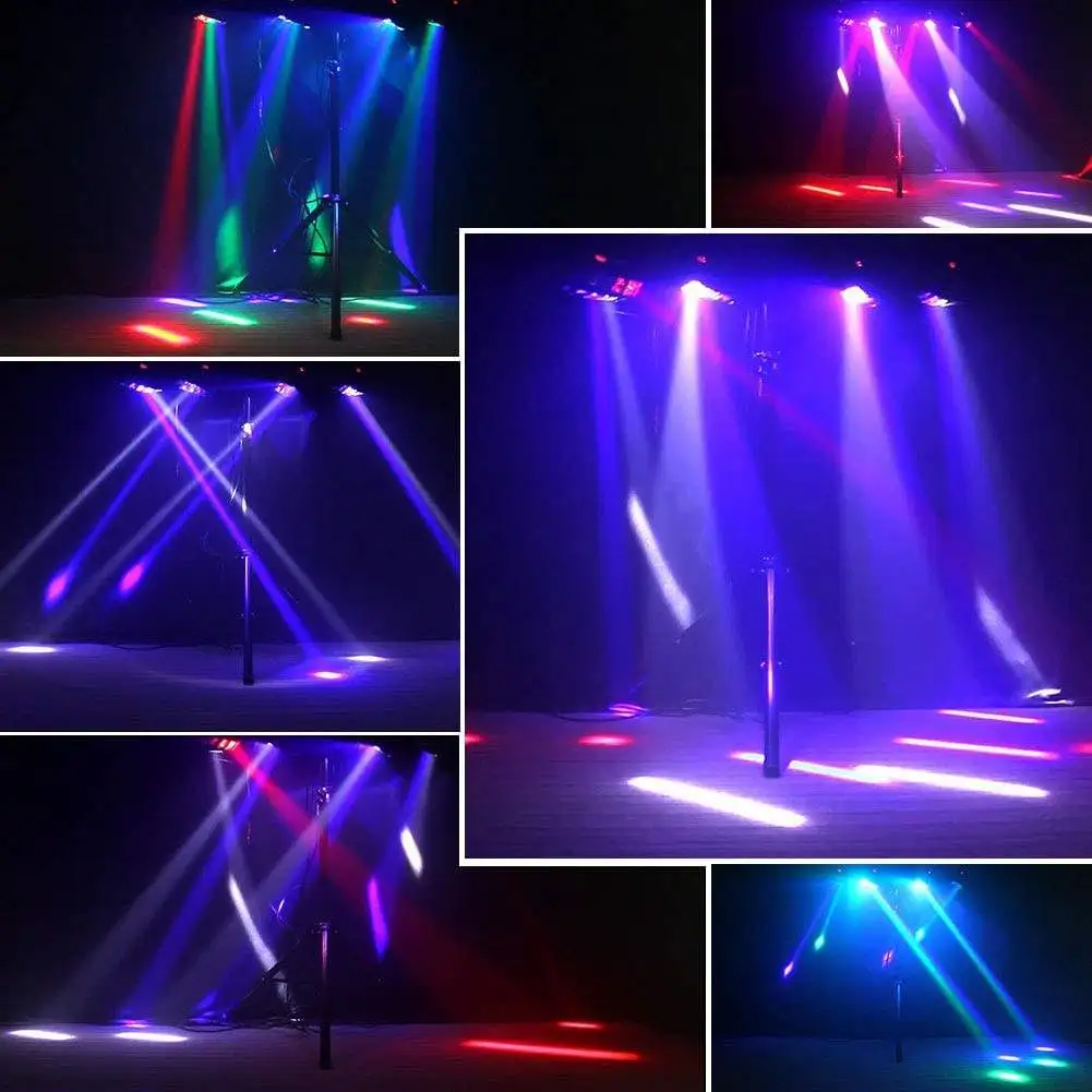 Смарт Вечеринка фестиваль диско шоу свадьба Rgb сценическое освещение Dmx512 Звуковое управление микрофон Rgbw движущаяся головка Dj