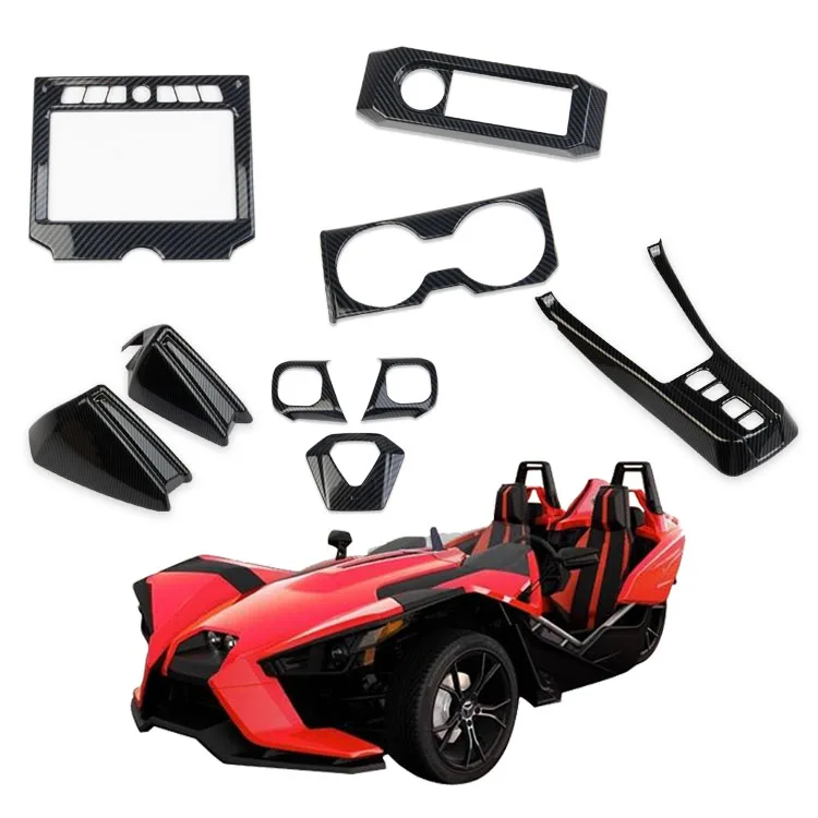 Carbon fiber ABS Panel Cover Trim For 2020 2021 2022 Polaris Slingshot  2021 ATV/UTV accessories