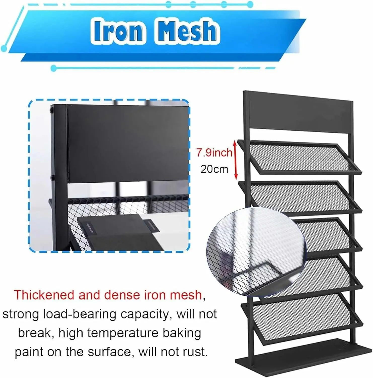 Showroom Large Capacity Floor Porcelain Ceramic Tiles Organizer Shelves Sample Display Rack Stand