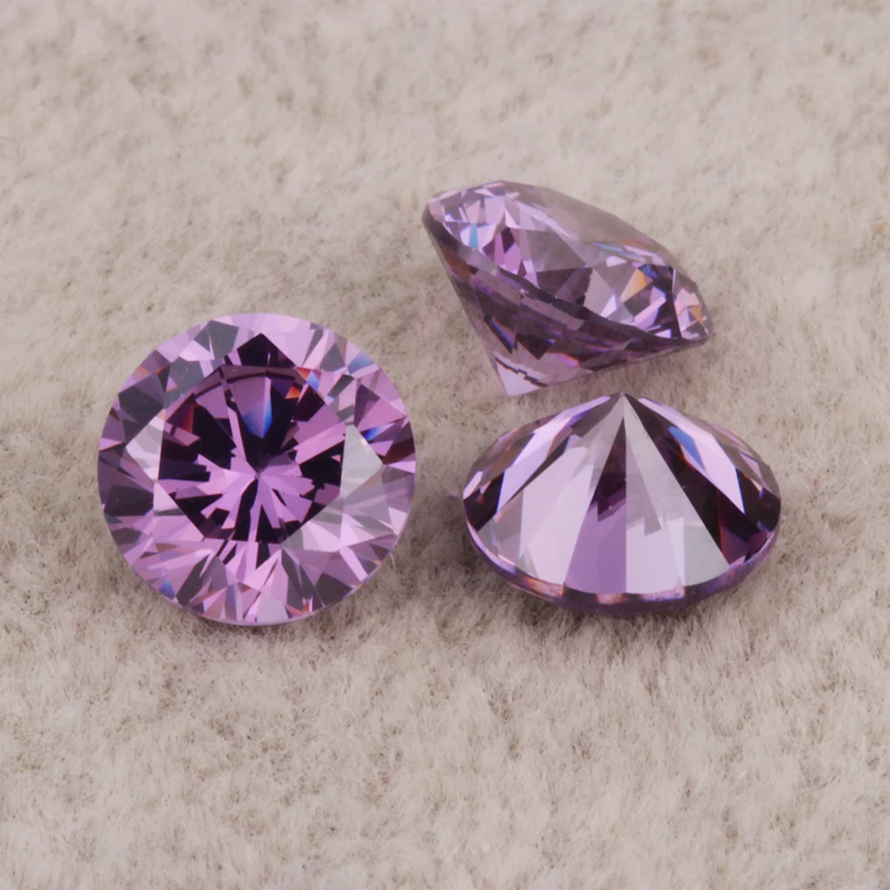 High Quality Brilliant Cut 1.5mm Cubic Zirconia 1mm-3mm Amethyst Various Available Heart Orange Yellow Green Pink Peridot