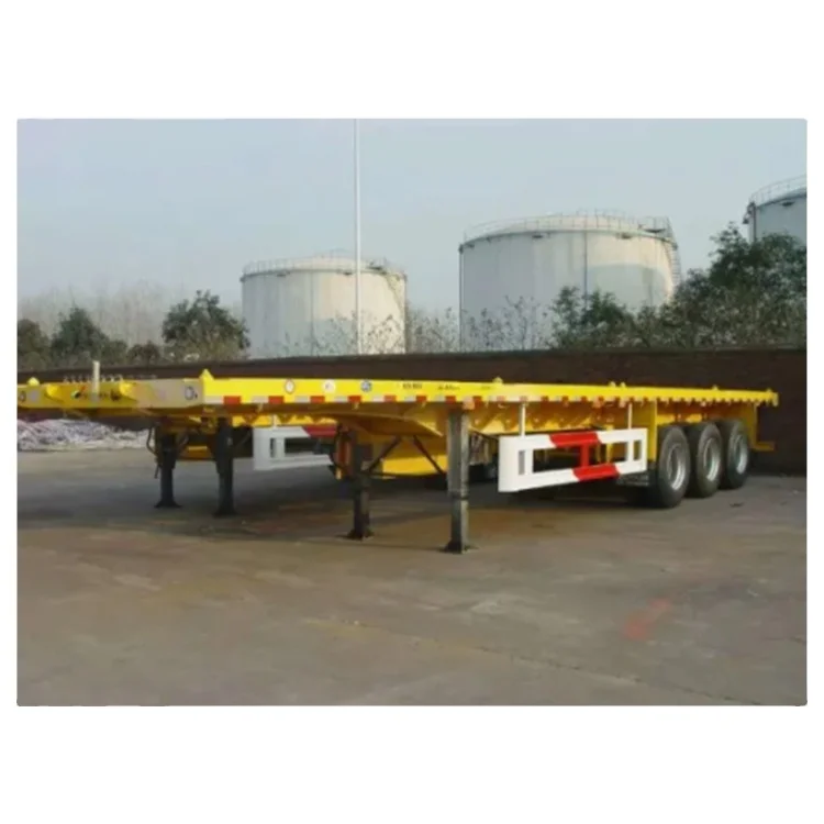 CAMC Factory Manufacture Various High quality Flatbed Dump Semi-Trailer For Sale
