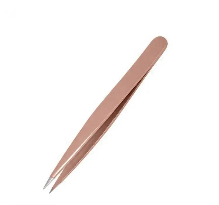 Professional Volume Eyelashes Makeup Tool Stainless Steel Mink Eyelash Extension Tweezers Eyebrow Ingrown Hair Tweezers