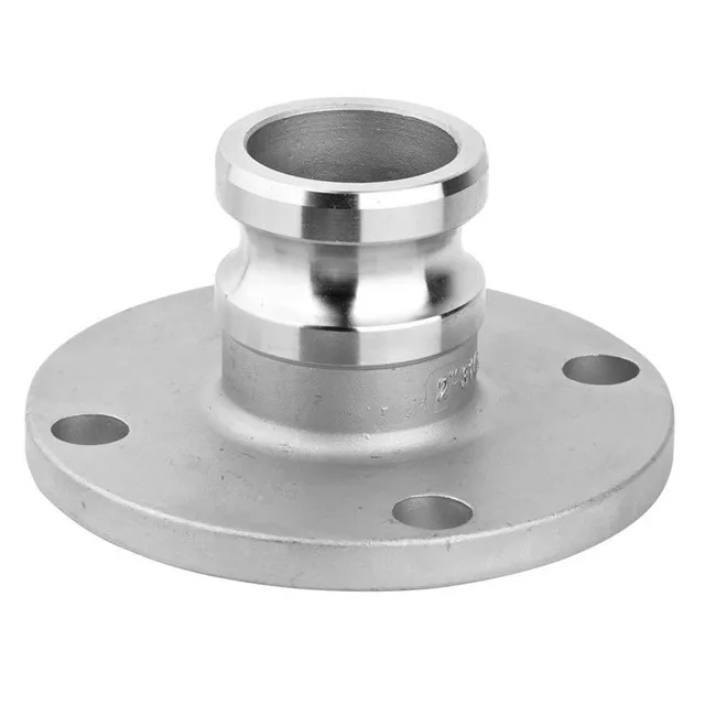 stainless steel 304 cam and groove hose fitting type F male to 150lb round flange