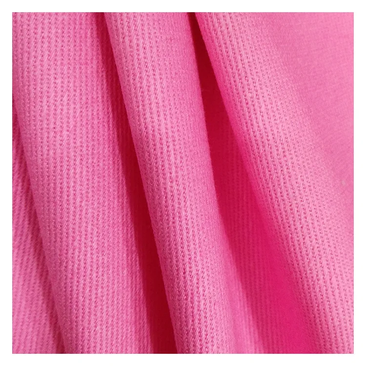 Factory Wholesale High Elasticity Casual Sports T-Shirt 98% Cotton 2% Spandex Twill Woven Fabric