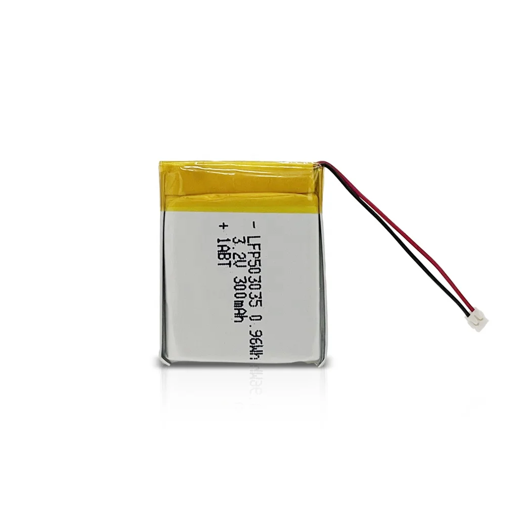 DTP503035 3.7v 300mah lithium polymer battery cell 3.2v lifepo4 battery cells