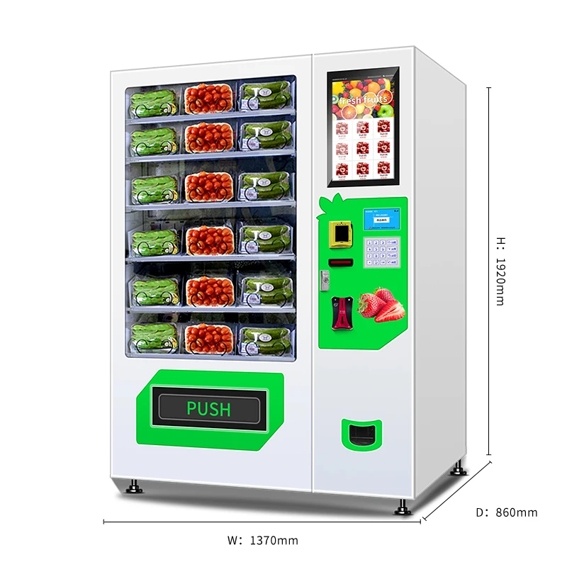 Торт банки салат фрукты торговый автомат Лифт для свежих продуктов с функцией охлаждения и лифтовой системой