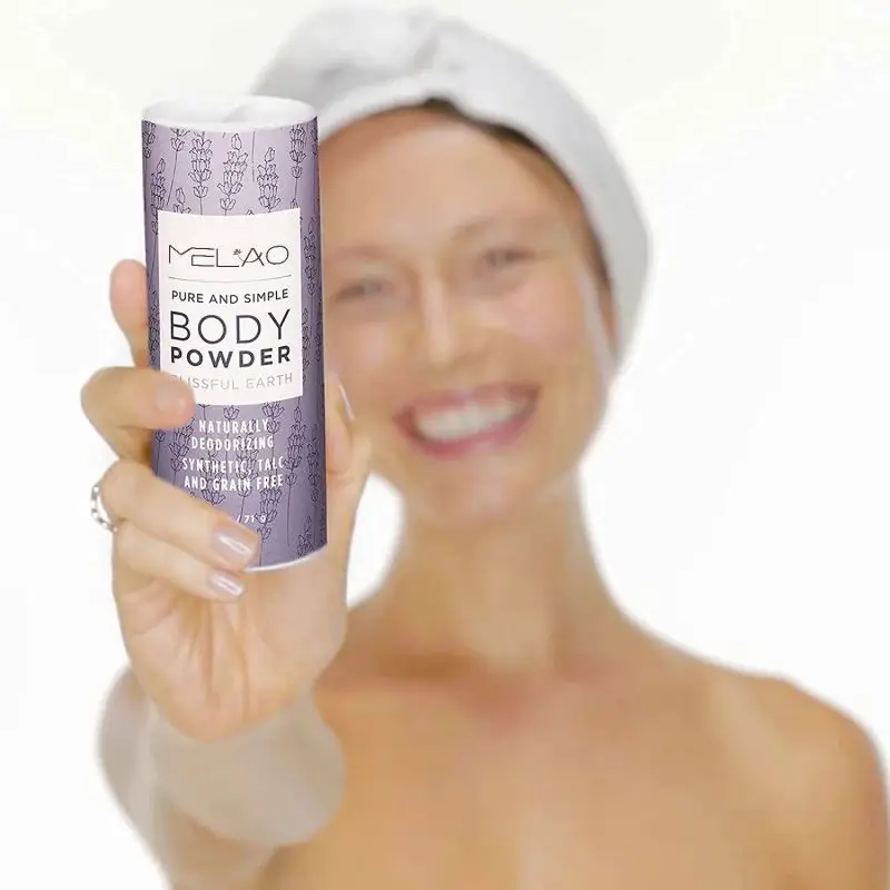 Органическая не Розничная торговая марка, наклейка, оптовая продажа, органический туалет для тела, индивидуальный натуральный аромат, детский тальковый порошок