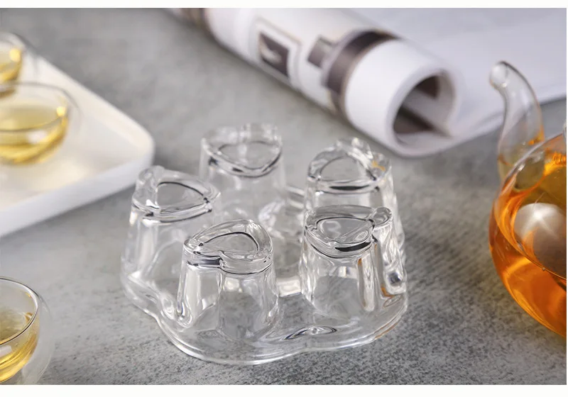 600ml 800ml Heat Resistant Transparent Clear Pyrex High Borosilicate Glass Teapot Tea Pot with Infuser and Warmer