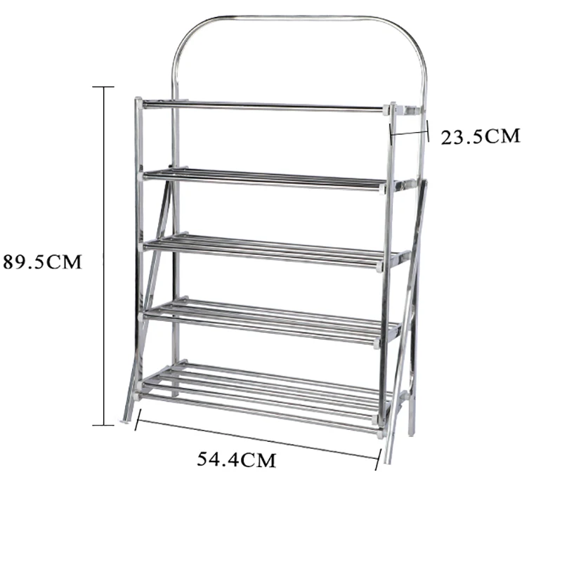 Shandong Factory Stainless Steel Shoe Shelf Simple  Multilayer Storage Rack