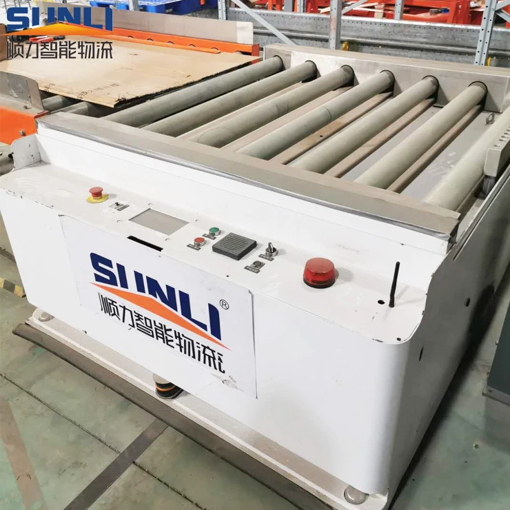 Customized Magnetic Stripe Guidance Automatic Roller Platform Type Agv