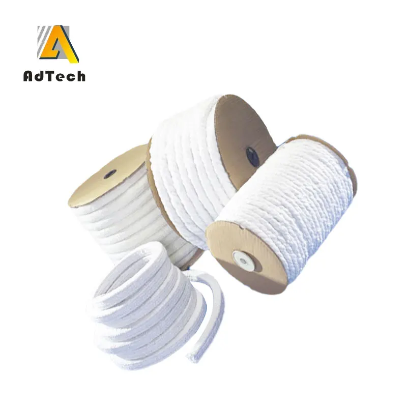 Refractory Fireproof Low Thermal Conductivity Ceramic Textile Fiber Rope