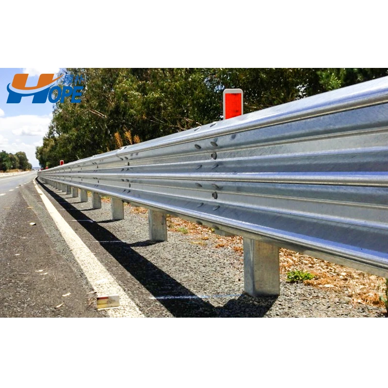 AS/NZS Standard Three Beam Corrugated Guardrail Outdoor Steel Traffic Barrier for Roadways Hot Dip Galvanized