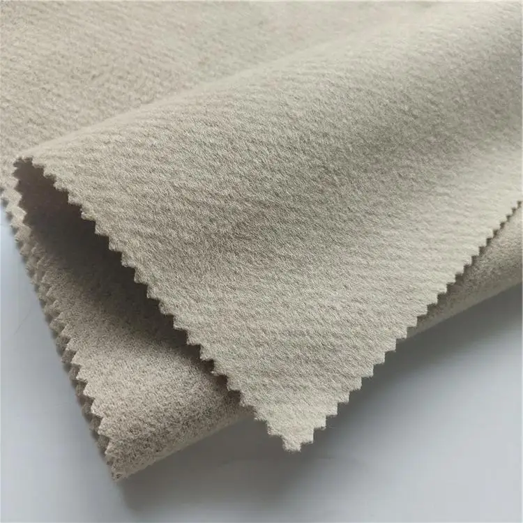 Twill knit jacquard brushed polyester tweed fabric for suit coat jacket
