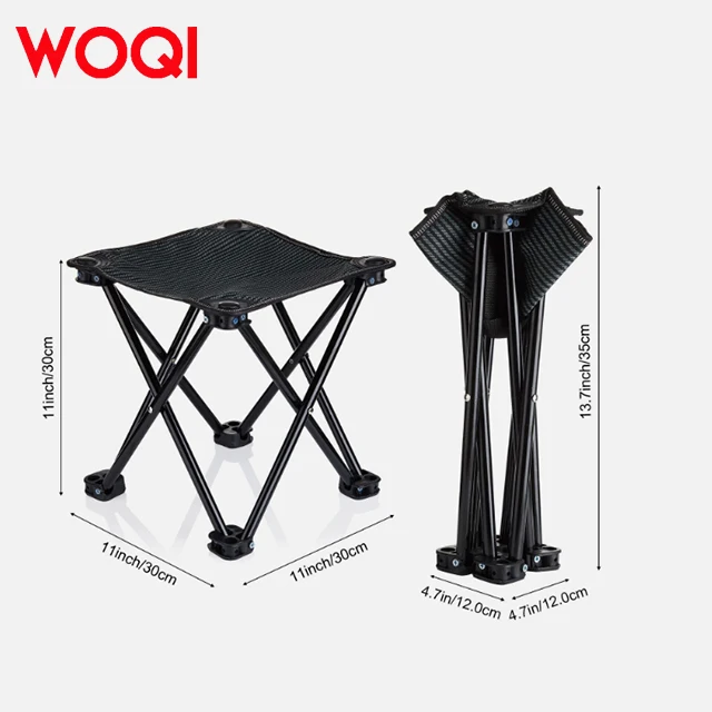 WOQI Mini Lightweight Picnic Folding Camping Chair Garden Beach Portable Folding Chair