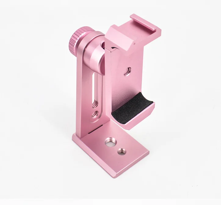 Factory Price Aluminum Alloy 360 Degree Rotating Phone Holder Clip Mount Stand Adapter for Smartphone