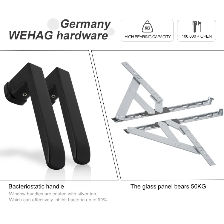 DERCHI Triple Glazed Windows Cheap Price Big Picture Black Window Panoramic Window Floor To Ceiling Irregular Shape Fixed Window