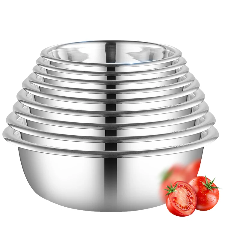 Unbreakable multi-purpose mixing bowl copper mixing bowls nesting mixing bowls