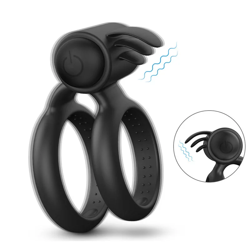 The latest sexy shock lock ringlet delayed ejaculation male sex toy factory direct sales/Silicone lock ring