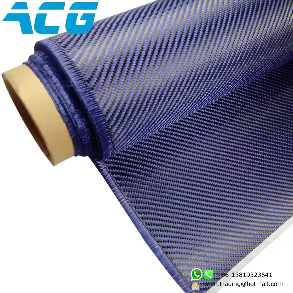 Top quality yellow carbon aramid hybrid fabric carbon kevlars