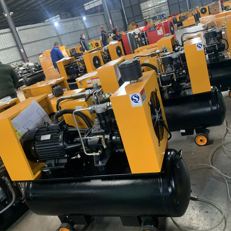 220 В все-в-одном 4 кВт 7,5 кВт 116PSI 145psi портативный винтовой воздушный компрессор с сушильным фильтром