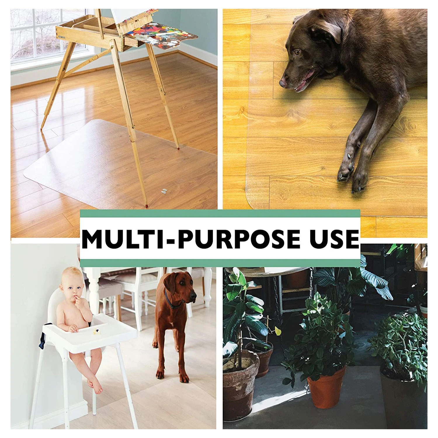 Anti-Slip Frosting Polycarbonate PVC Office plastic Floor Chair Mats For Carpet