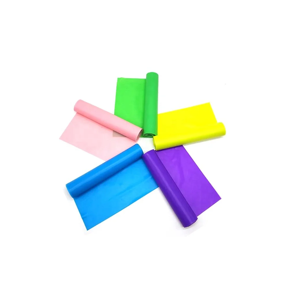 Natural Latex Stretch Training Strips Flat Resistance Band for Effective Exercise
