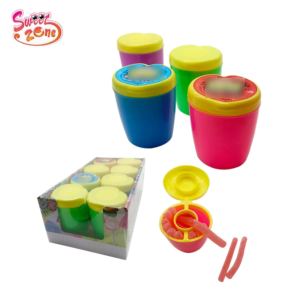 Sweet Fun Chewy Sticks and Sour Gel Juicy Jam Jelly Gummy Liquid Candy Sour Juice