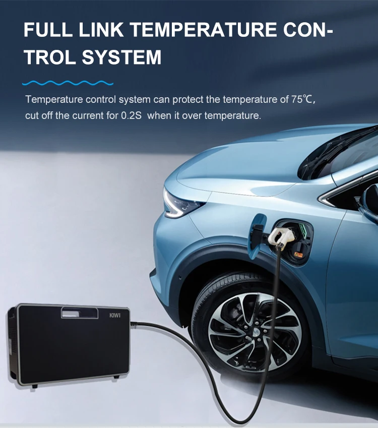 Reverse Connection Protection Dc Lcd Display 7Kw Ev Electric Car Charging Station