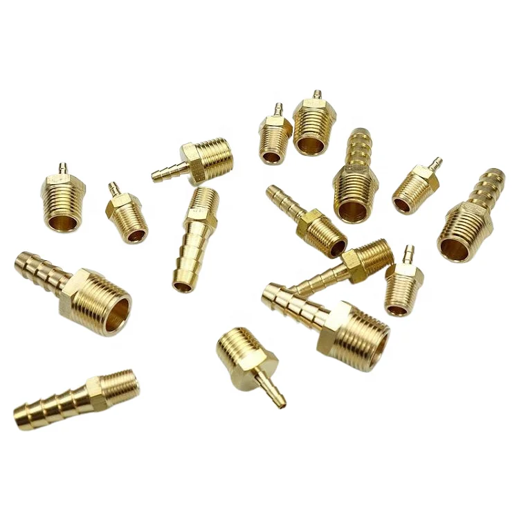 Plumber system brass water threaded pipe fittings Plumbing Parts Names Image barbed Hose Connector