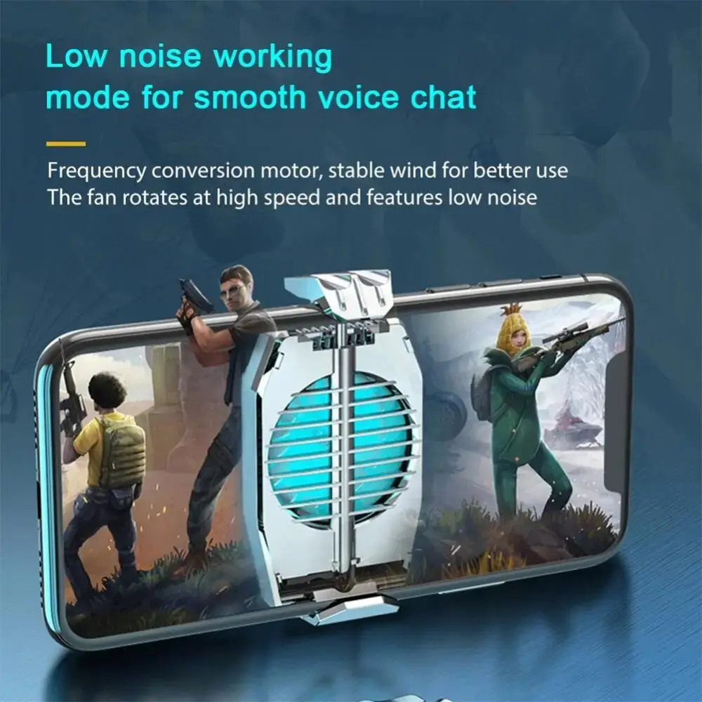 Mini Mobile Phone Cooling Fan Radiator Turbo Hurricane Game Cooler Cell Phone Cool Heat Sink