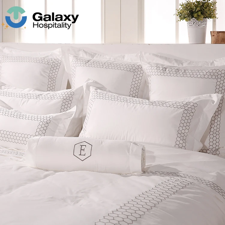 Cheap 100 Cotton Queen Embroidered  Luxury Sets Bed_Sheets_Wholesale