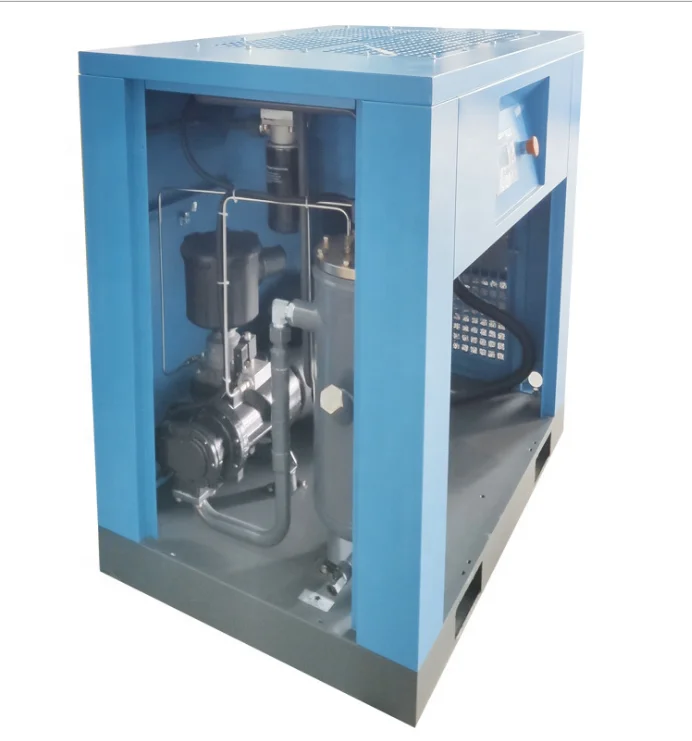 The factory price Screw Air Compressor Industrial 15-75kw 7-10bar High Efficiency Energy Saving Screw Compressor