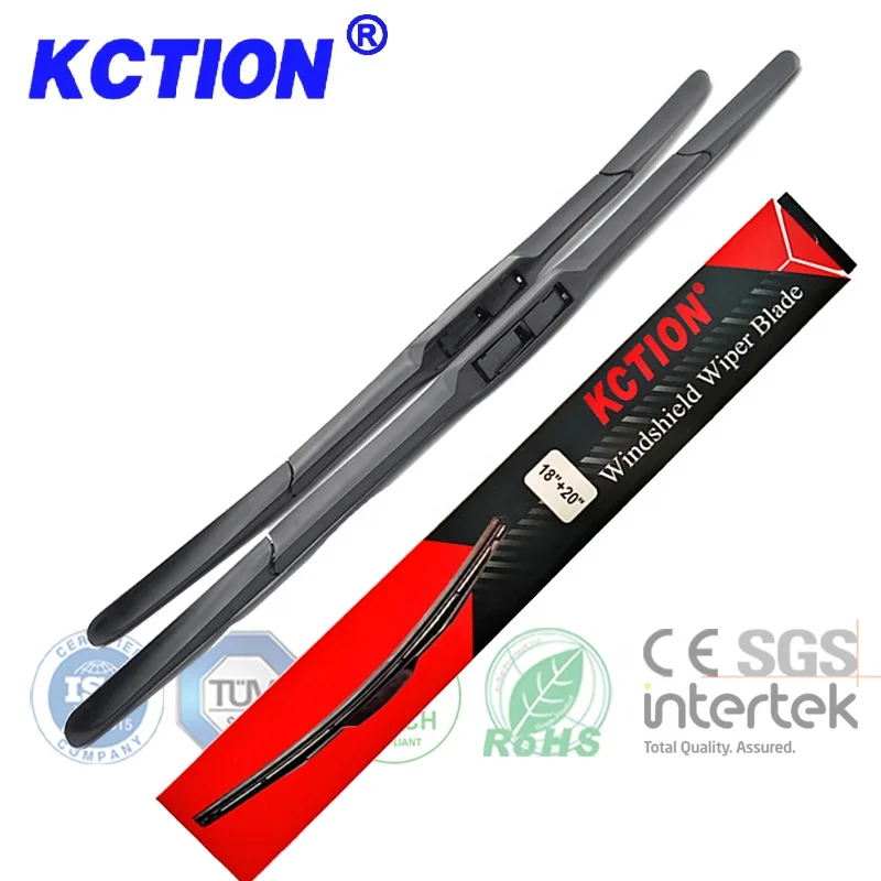 OEM LOGO 2024 Kction Factory Manufacturer Wiper Premium Auto Part Windscreen Windshield Rubber Hybrid Wiper Blade