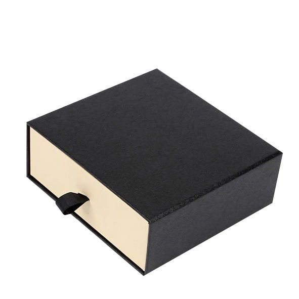 custom logo luxury black packaging paper  box portable lipstick gift box manufacturers