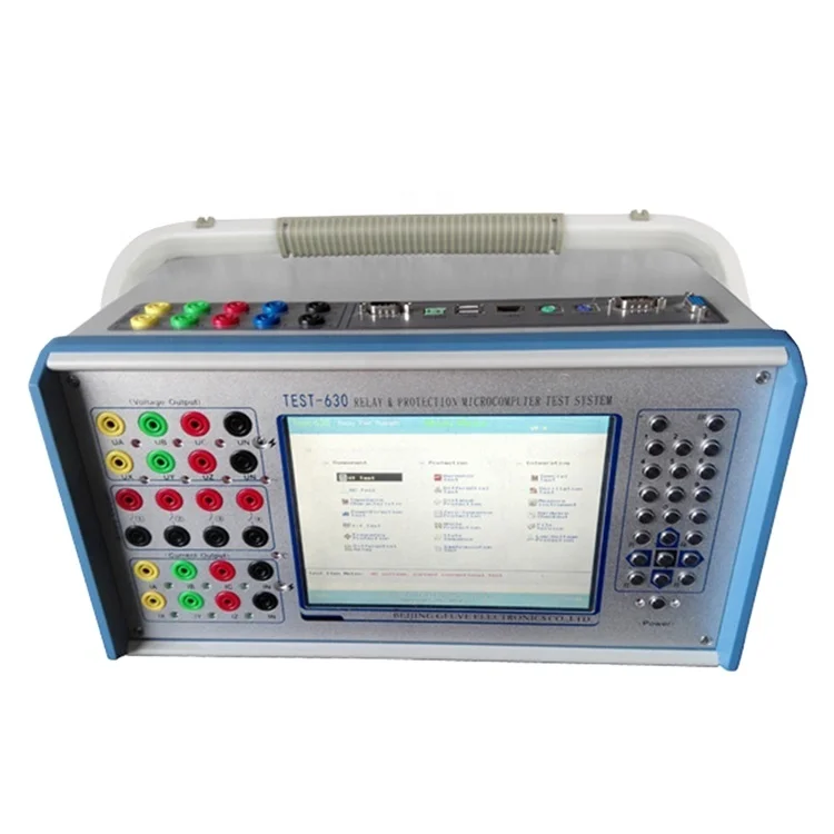 Portable Six-Phase TEST-630 Digital Microcomputer Protection Relay Tester 220V Electronic Detection Machine Power Measurements