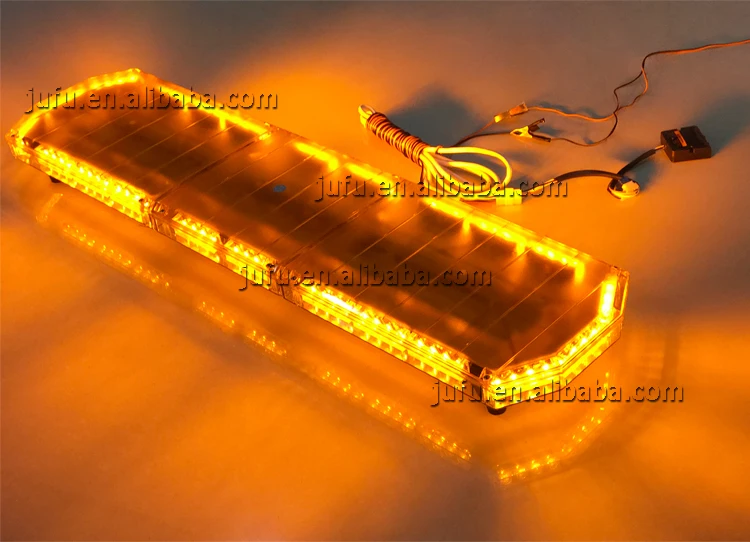 Cheap 47 inches red blue white amber green vehicle truck warning light bar 88w red blue LED flashing used emergency light bars