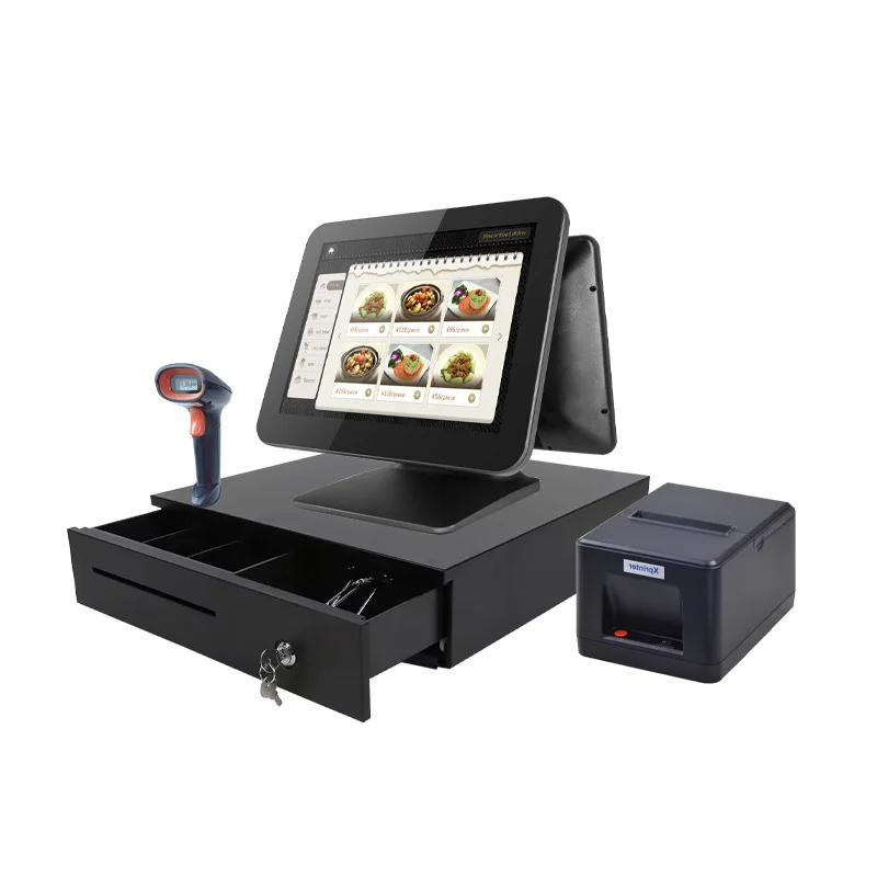 Portable Dual Screen POS Point of Sales Registers 15in POS Machine for Sale