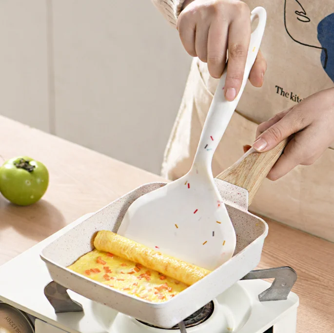Non-Stick Coating Japanese Omelette Rectangle Maker Frying Pan with Anti Scalding Handle, Gas Stove and Induction Hob