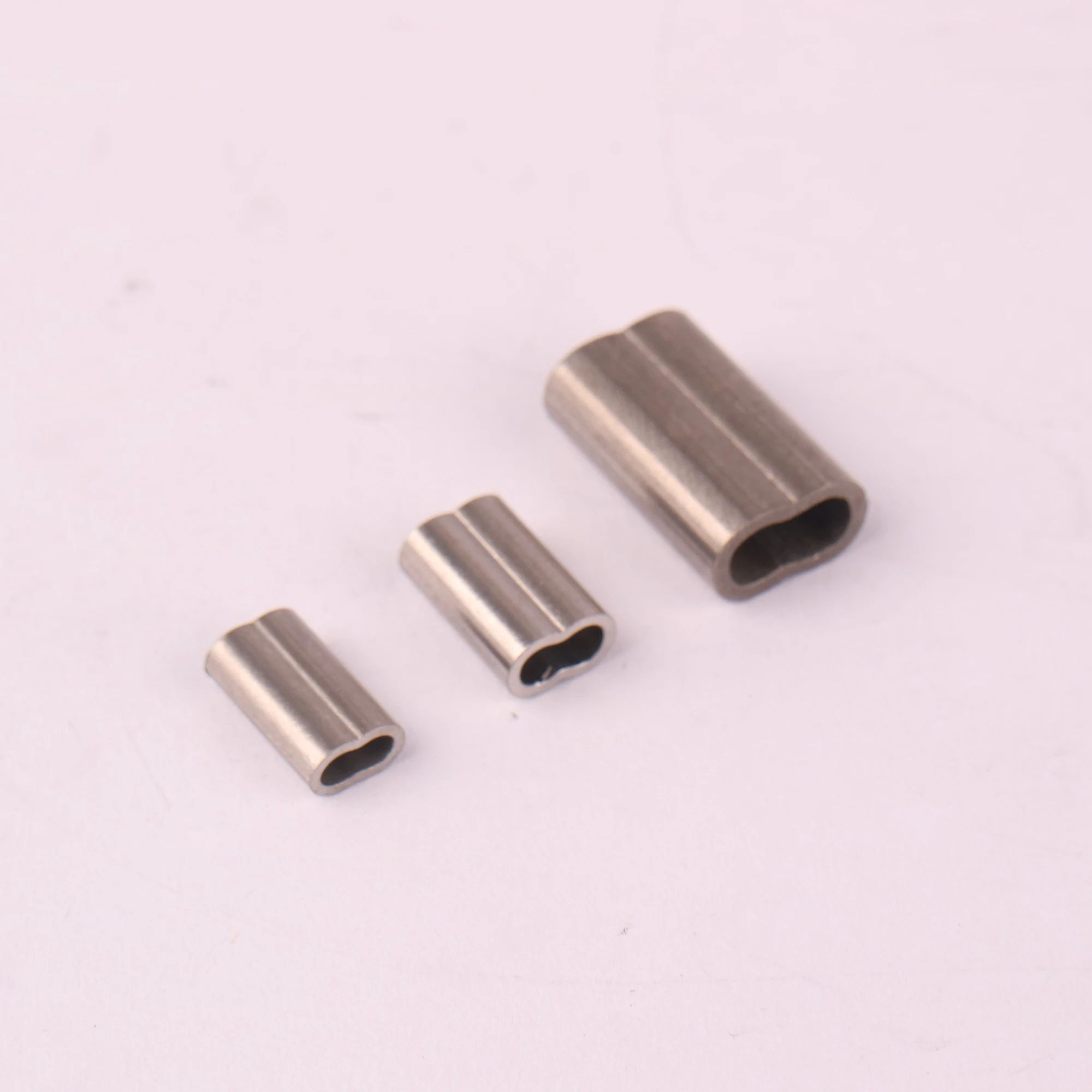 High quality cable wire Rope Clip 8 Shape Sleeve Hourglass stainless steel Ferrule 1.5mm